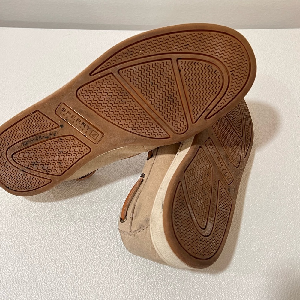 Sperry Kids Tan Boat Shoes - Picture 5 of 5